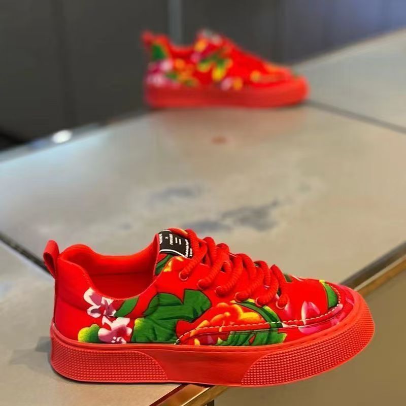 Zapatos de lona para hombre, primavera y verano 2025, con diseño de flores grandes, suela suave, transpirables, desodorantes, versátiles, deportivos y de ocio._voghion.com
