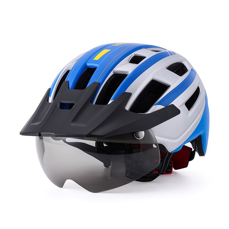 Mountainbikehelm Vëloshelm Männer a Fraen Magnéitesch Brëll mat Rand Vëloshelm_voghion.com
