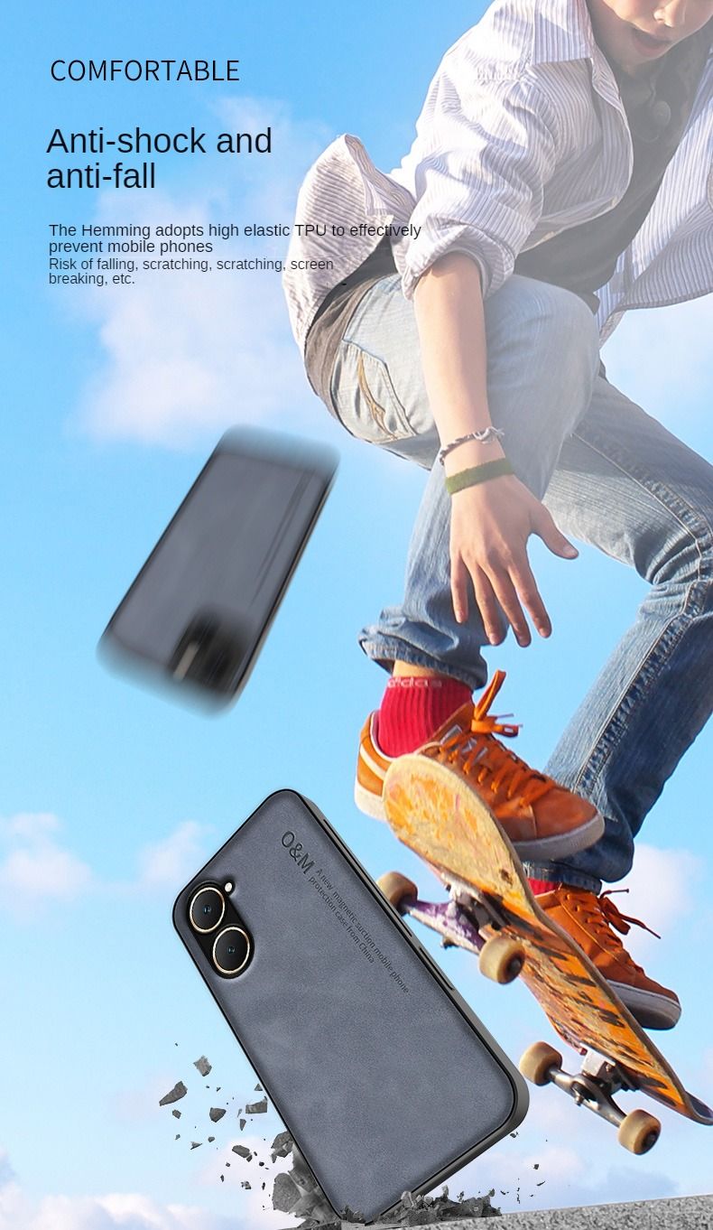 Capa à prova de choque para VIVO Y03 Y18 Y28 Y28S 5G Y17S Y27 Y16 Y35 Y02 Capa protetora com suporte magnético para carro Coque Funda Capa_voghion.com