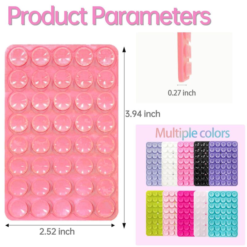 Doppelseitige Silikon-Telefongriffe mit Saugnapf, Telefonzubehör, Handyhalter, Ständerabdeckung_voghion.com