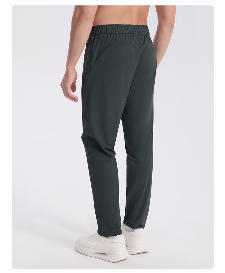 Pantaloni eleganti elasticizzati Cool-Touch da uomo – Pantaloni slim fit a vita alta per ufficio e casual (nero/blu navy/verde, M-5XL)_voghion.com