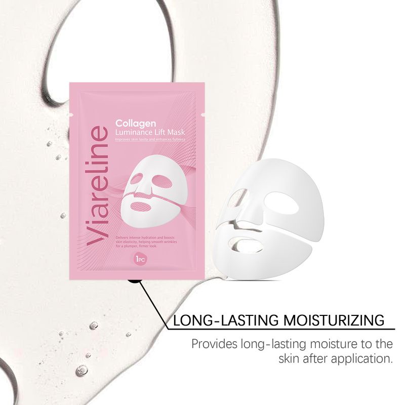 VIARELINE Collagen Moisturizing Mask Three-in-One Effect Deep Nourishing Hydrating Skin Soft And Translucent_voghion.com
