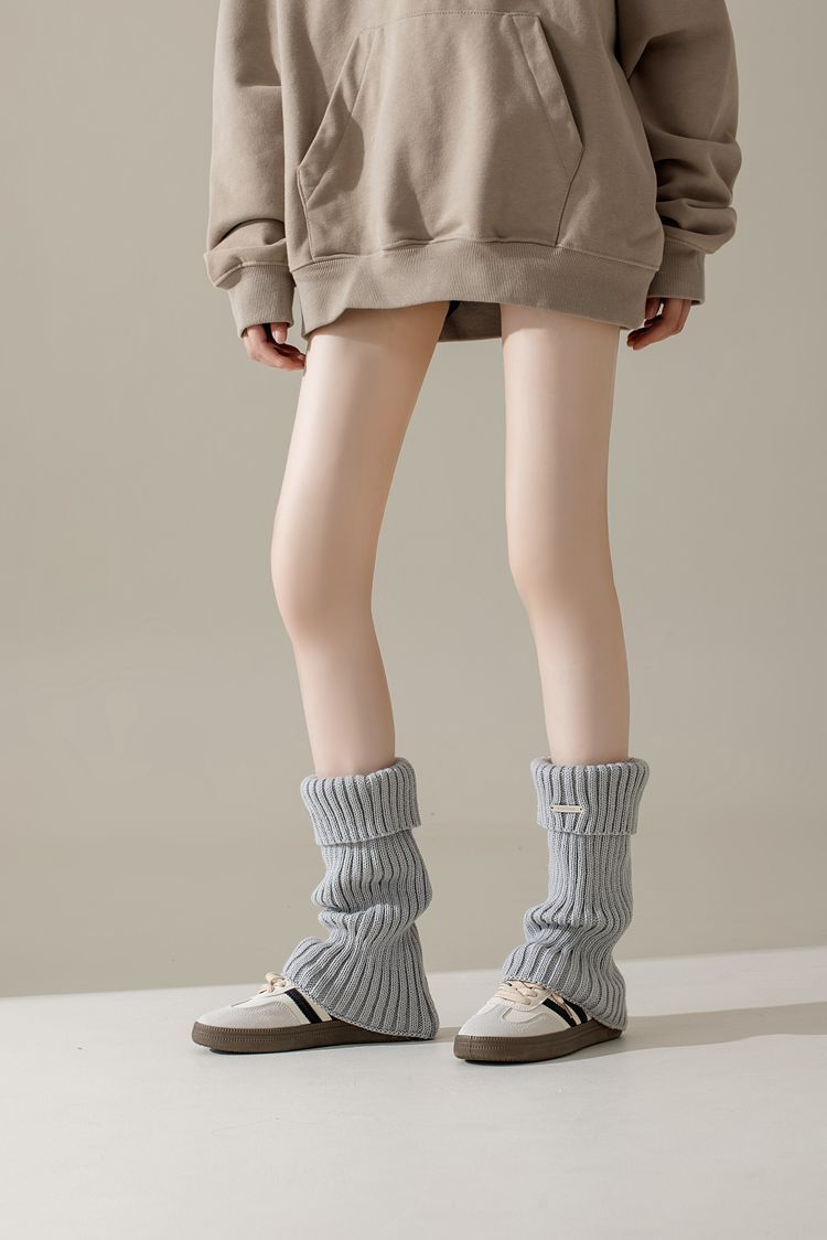Strumpf y2k Hottie jk Wadensocken Herbst und Winter Dicke Nadelflor-Bein-Sets Schlanke Herbst- und Winterstrümpfe für Damen_voghion.com