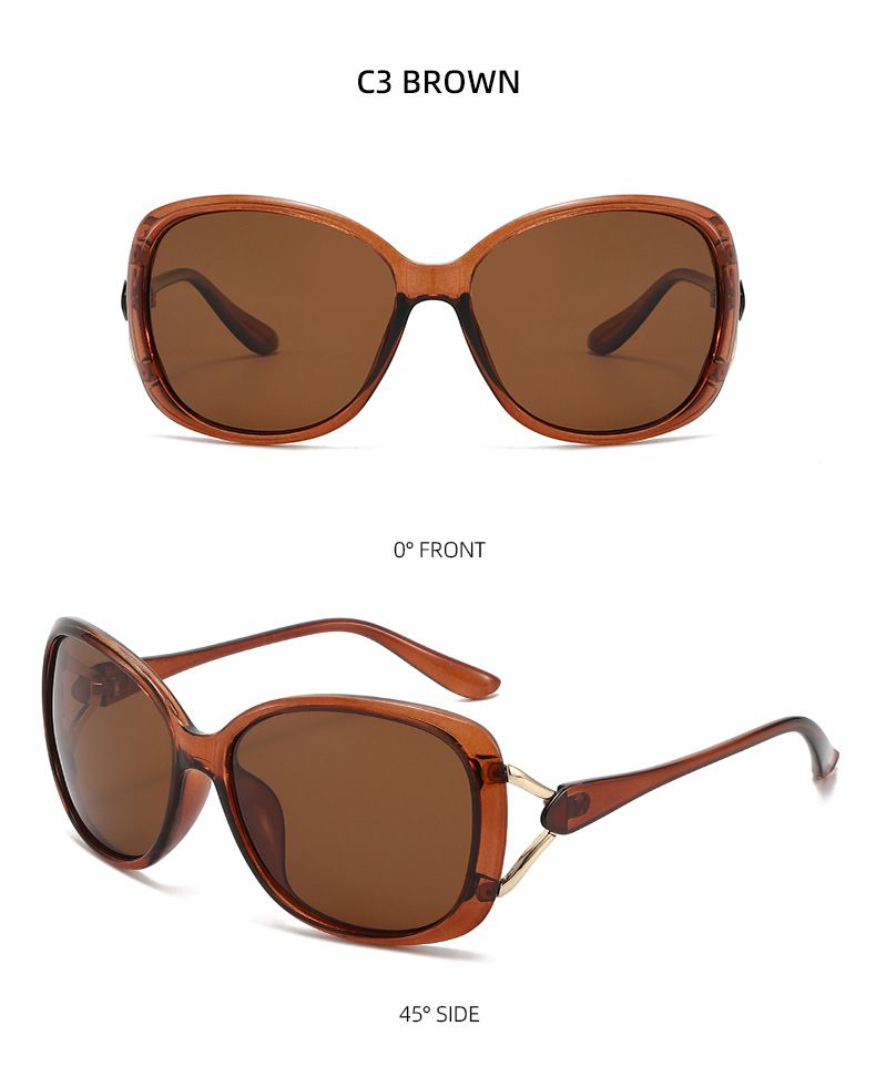 Occhiali da sole polarizzati oversize a forma di occhio di gatto, alla moda, per guida, pesca e attività all'aperto - Protezione UV400, design unisex alla moda_voghion.com