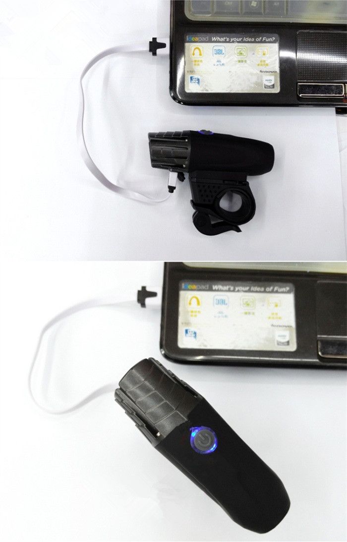 2256 Cykel USB Opladning Høj lysstyrke Mountain Bike Forlygter LED advarselsbaglygter Bounce Frugt Ridning Udstyr_voghion.com
