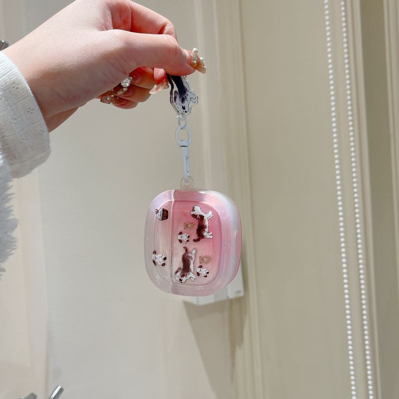 Korean style running puppy for airpods 3 protective case pro2 Bluetooth 1/2 generation Feilin earphone case_voghion.com