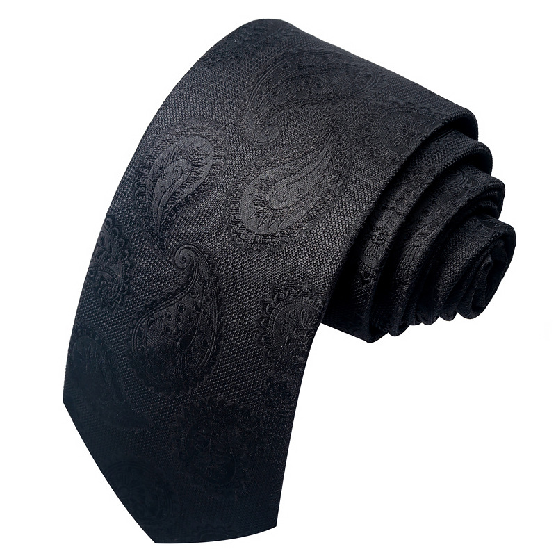Cravate formelle à la mode de 8CM pour hommes, cravate polyvalente en soie et polyester pour affaires décontractées_voghion.com