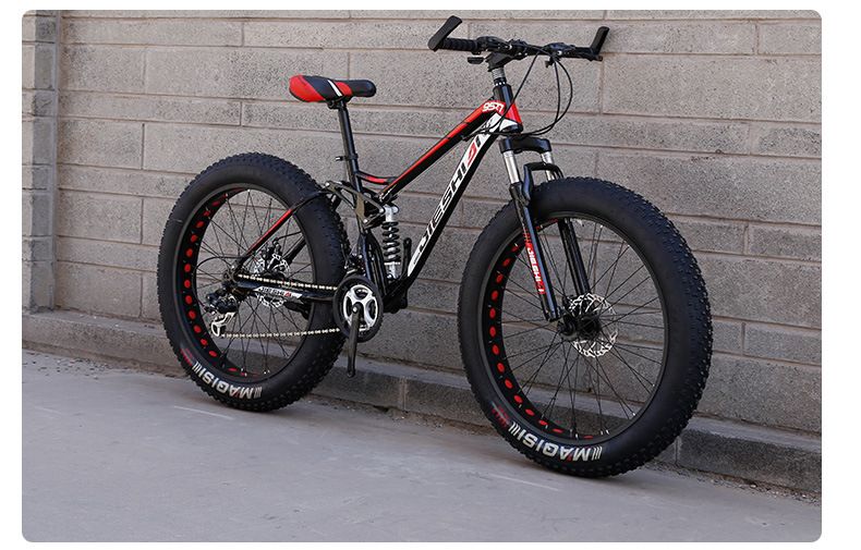 Mountain Bike per adulti, fuoristrada, da spiaggia, da neve, 4.0, pneumatici grandi, doppia sospensione, bicicletta per studenti, uomini e donne, a velocità variabile_voghion.com