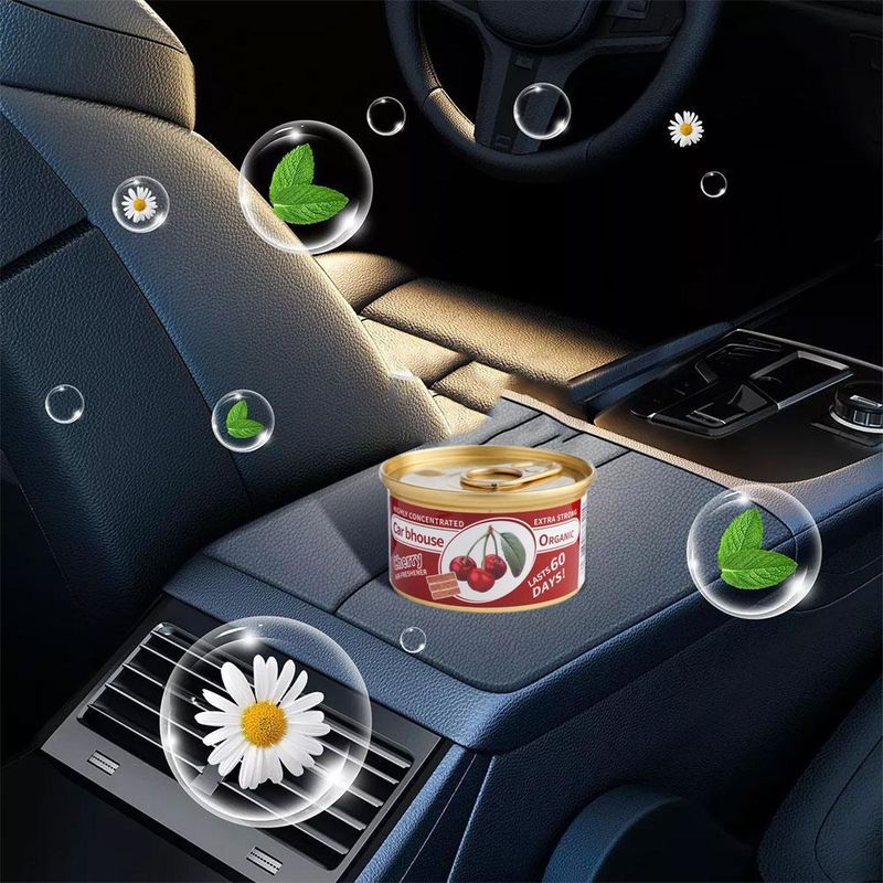Suministros para el automóvil, bloques de madera, alimentos enlatados, aroma de café, aromaterapia, desodorización de automóviles nuevos, ambientador de fibra_voghion.com