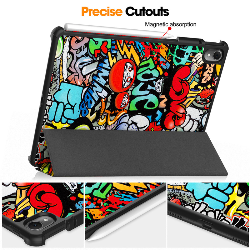 Huawei MatePad Air 11.5" 2023 tablet tok, háromrészes állvány, táblagép tok, Matepad Air DBY2-AL00 W00 11.5 hüvelykes tablet tok, Funda_voghion.com