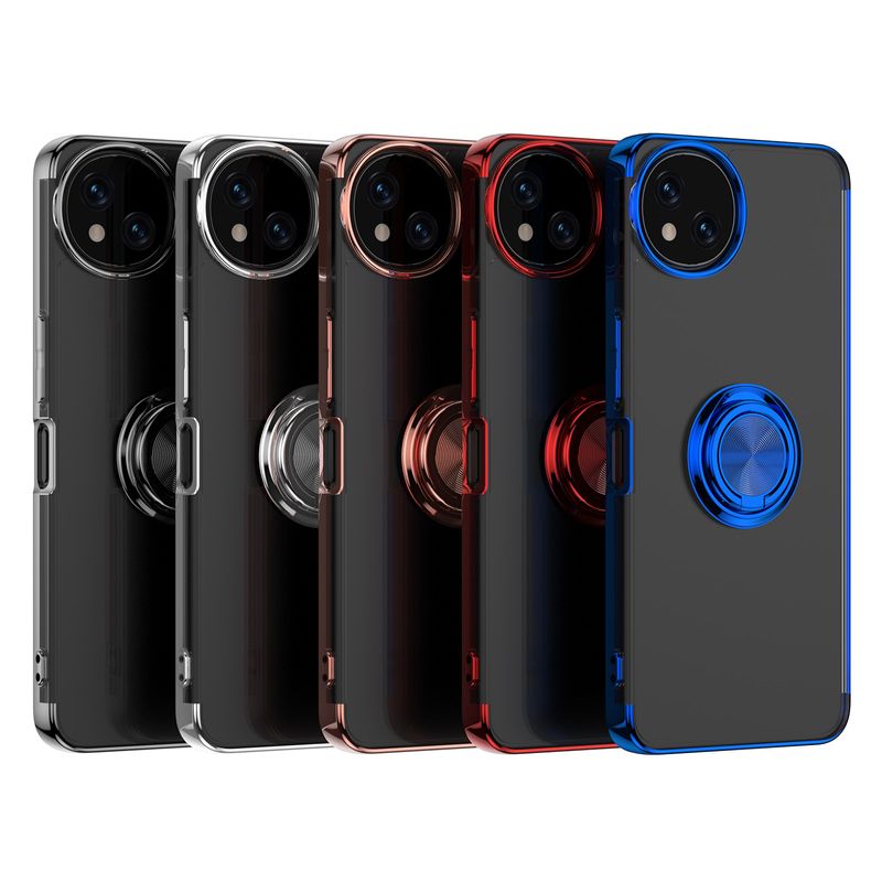 Sense9 galvanizirana prozirna maskica za telefon s integriranim prstenom za Sharp Aquos Wish 4 Sense 9 8 stražnja maskica R9 Pro nosač_voghion.com