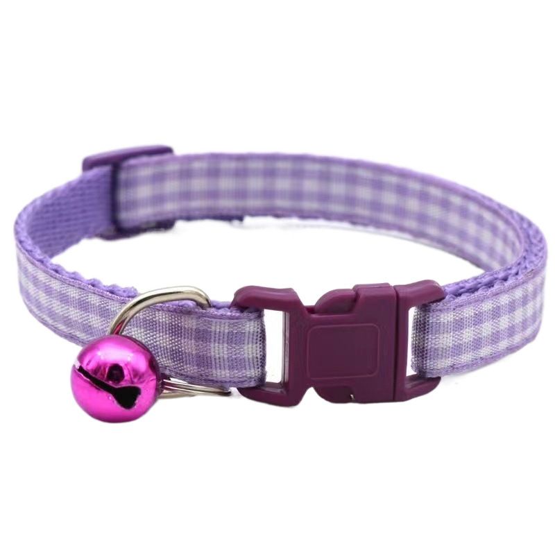 Collare identificativo per cani casual a scacchi, decorativo e anti-smarrimento, per gatti_voghion.com