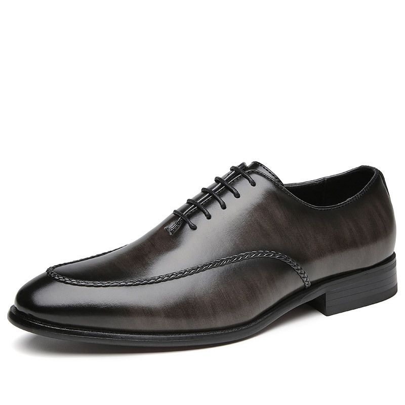 TerraStride 2025 Nouvelles Chaussures de Ville en Cuir pour Hommes Style Britannique Jeunesse Bureau Gentleman Oxford Derby_voghion.com