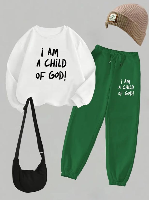 Abbigliamento casual da donna, felpa con cappuccio a maniche lunghe foderata in pile e pantaloni jogger, set invernale con stampa di lettere e abbigliamento da casa (verde oliva/caffè, S-XXL)_voghion.com