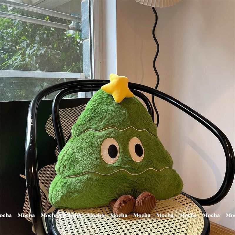 Internet Celebrity Christmas Tree Big Eye Plush Toy Window Tatami Cushion Dormitory Sofa Pillow Gift_voghion.com
