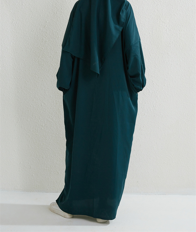 Malaysisches Damen-Kaftan-Kleid im Nahen Osten, Dubai, türkisch, mit Kapuze, langes Kleid_voghion.com