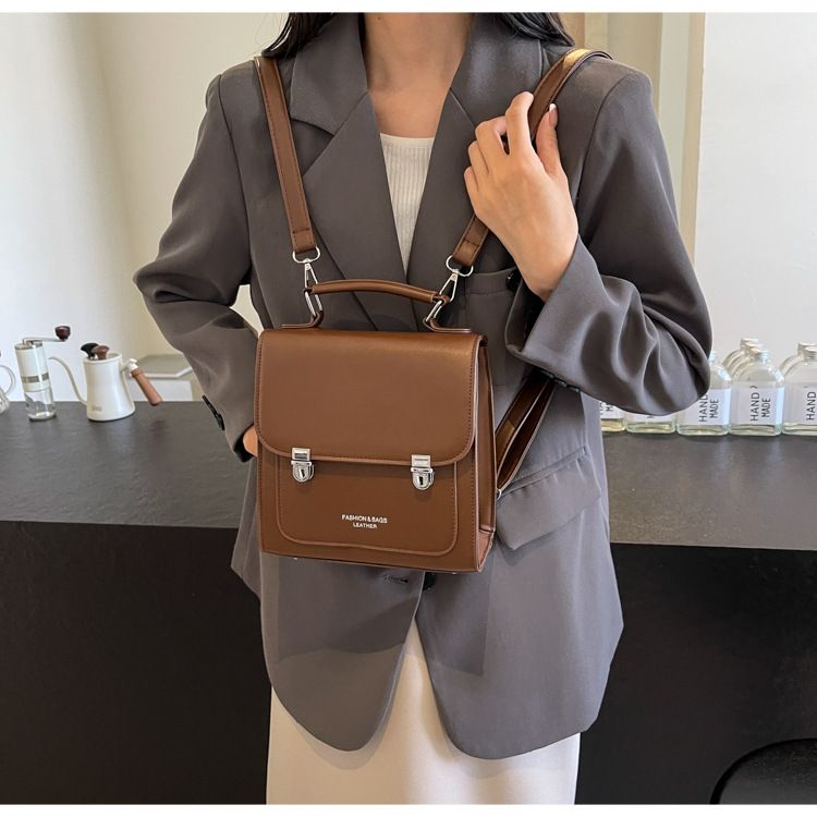 College Students Commuting Backpacks For Classes Women's Retro Versatile Handbags Trendy And Popular Single Shoulder Bags_voghion.com