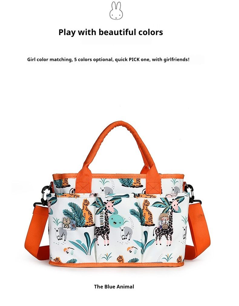 Borsa per mamma e bambino - Borsa a tracolla portatile, elegante e pratica, può contenere pannolini, salviette umidificate, articoli essenziali per la maternità_voghion.com