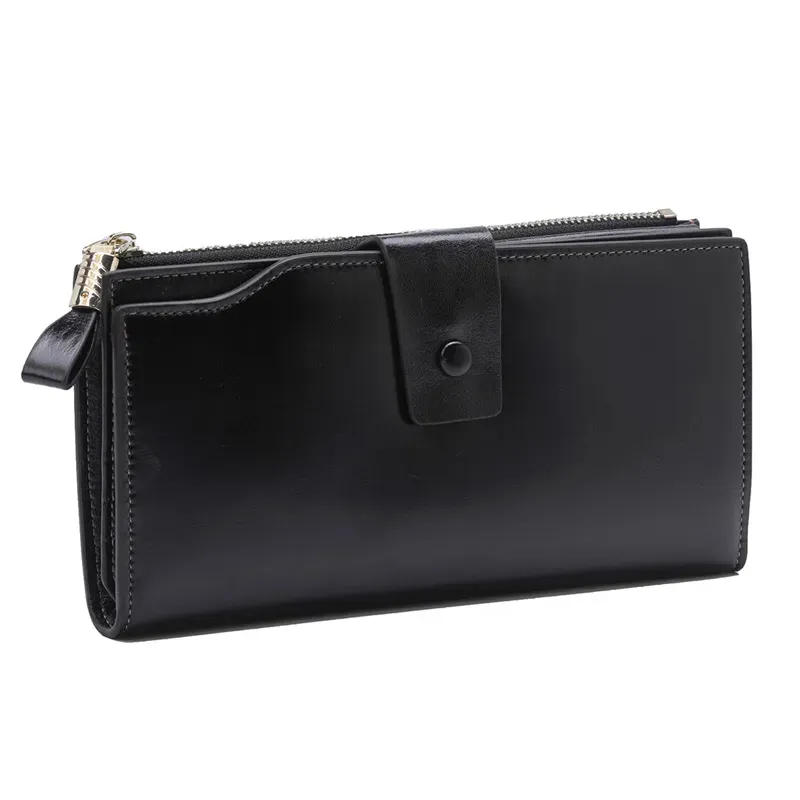 HBP 21 Mode Frauen Organizer Lange Brieftasche Kupplung Geldbörse Echtes Echtes Leder Weiche RFID Brieftaschen_voghion.com