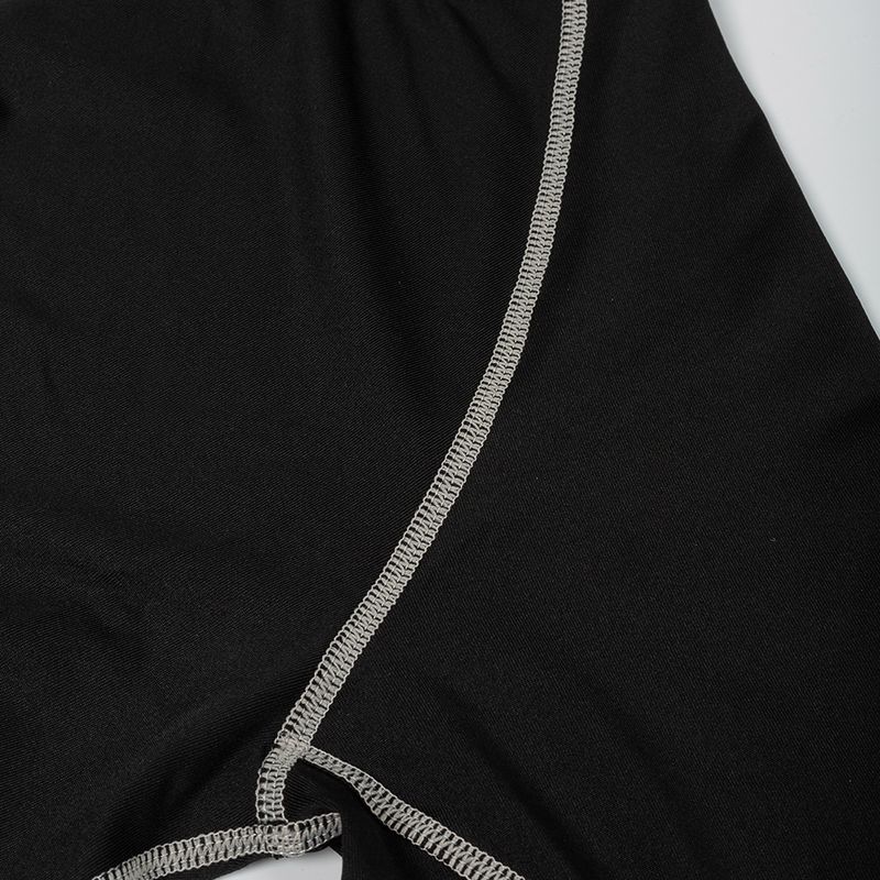 Herren-Trainings-Kompressionsshirt, schnelltrocknend, Lauf-T-Shirt, Rollkragen, langärmelig, Rashguard, Gym-Basisschicht, sportliches Unterhemd_voghion.com