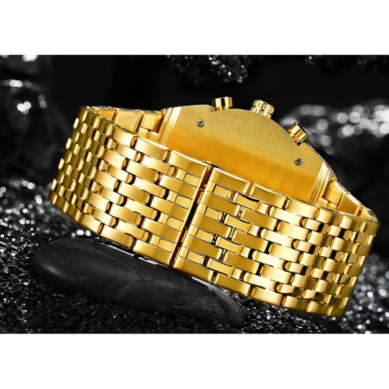 Kashchi Men's New Product Oval Three Movement Quartz Watch_voghion.com