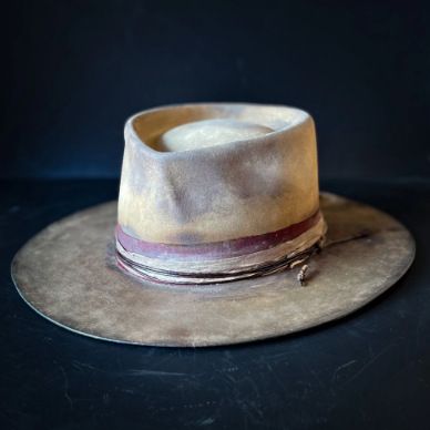 Pălărie de top în stil vintage de toamnă și iarnă, vânzare fierbinte, vârf cu lacrimă, pălărie din fetru din lână pură_voghion.com