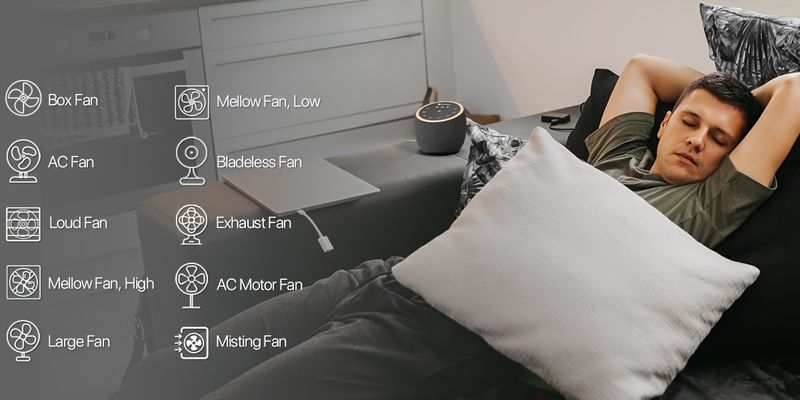 Macchina intelligente per rumore bianco con luce notturna, 40 suoni rilassanti per dormire, timer per meditazione yoga, volume regolabile, funzione di memoria144_voghion.com