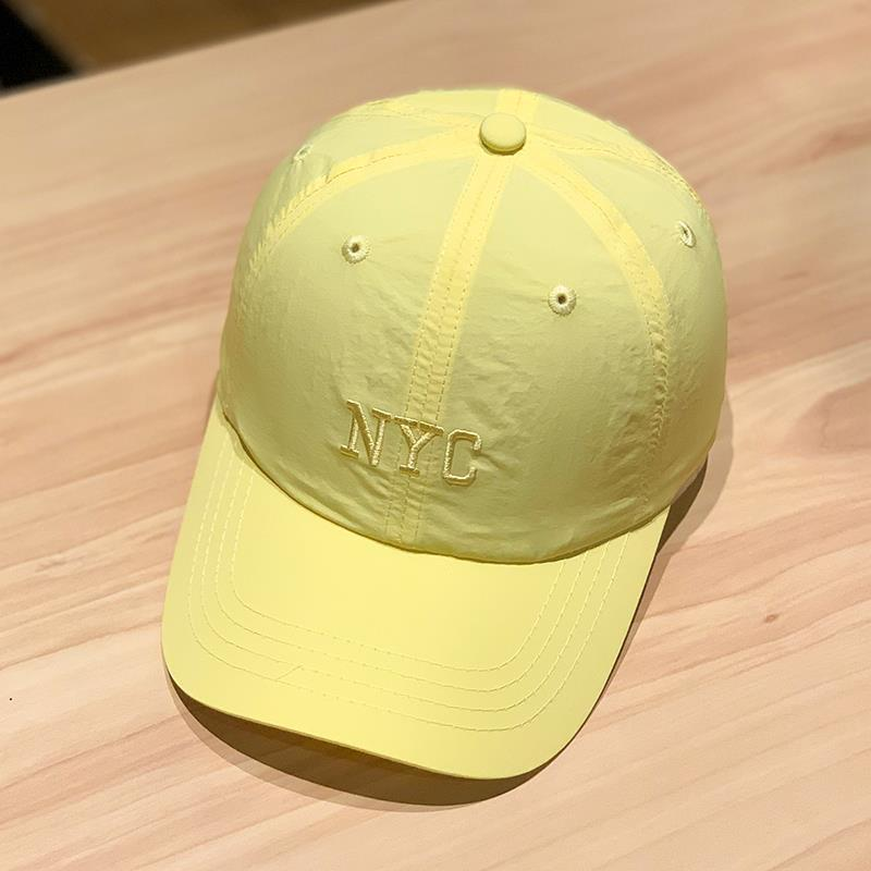 Cappello da baseball estivo da donna, sottile, in tessuto ad asciugatura rapida, con ricamo coreano, con lettera, protezione solare, per uomo e donna_voghion.com