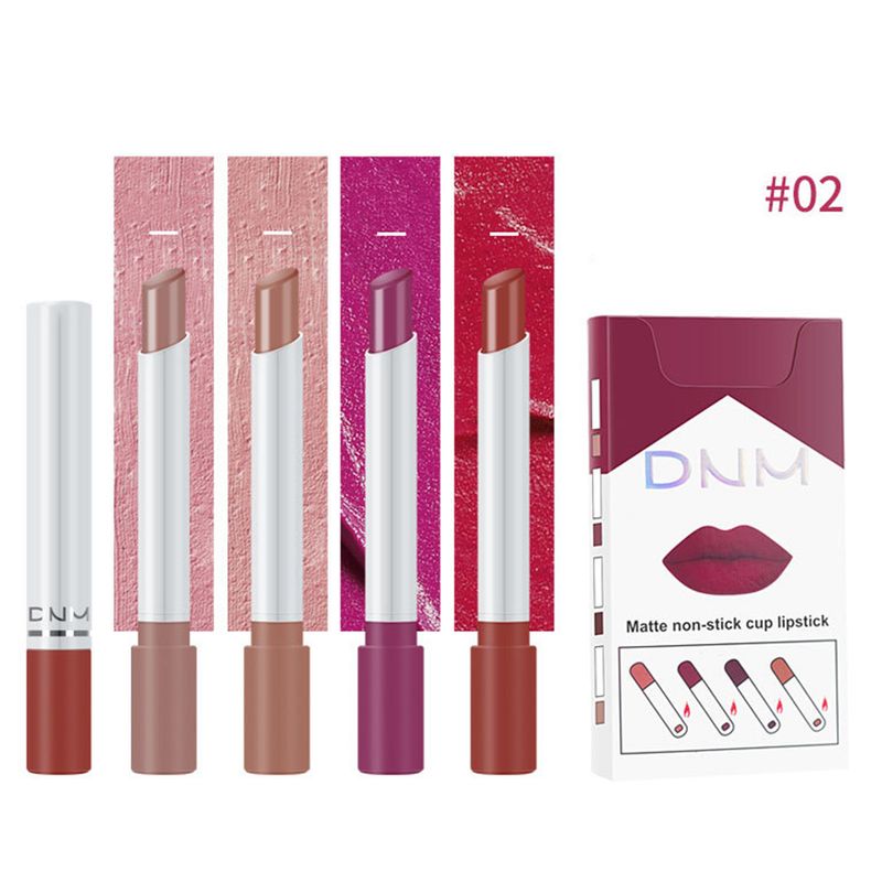 BeautyLife 4 Colors Long Lasting Waterproof Velvet Matte Cigarette Lipsticks Cosmetics_voghion.com