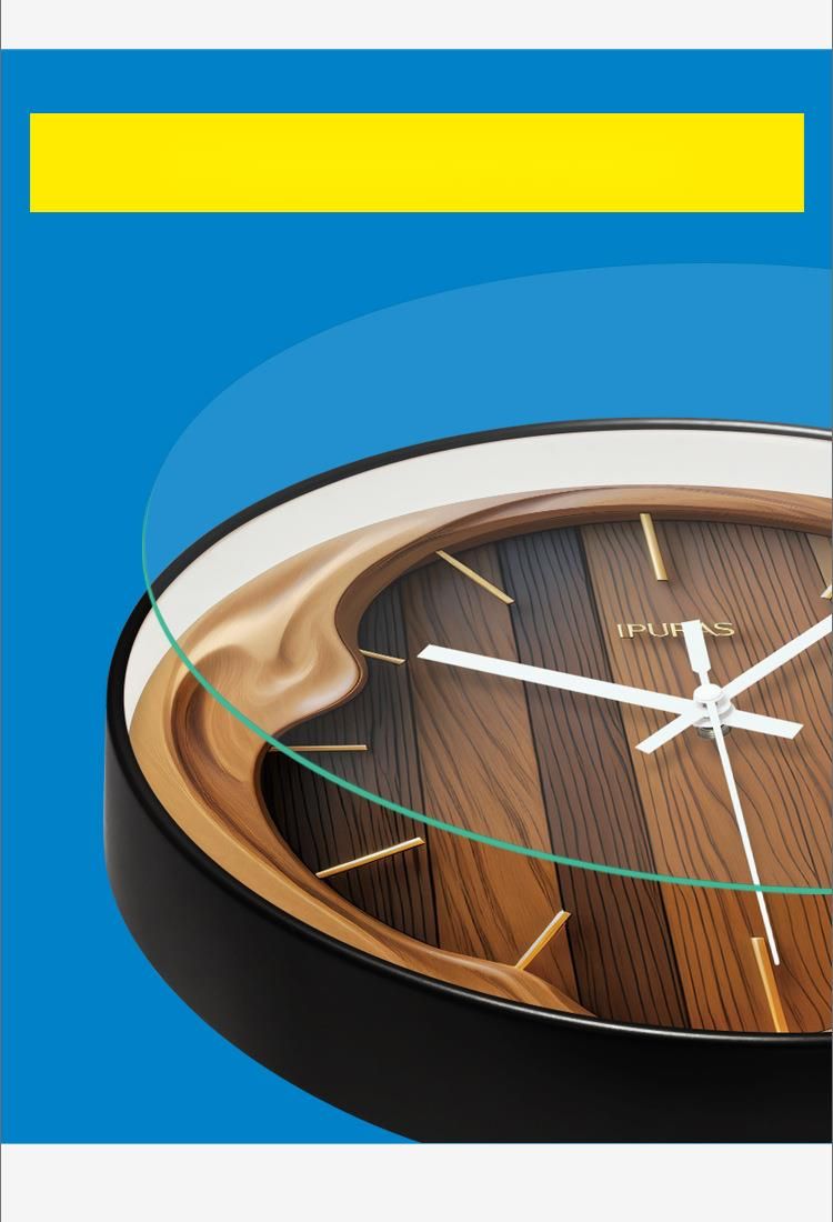 Yipula 7257 Nordic Creative Fashion Modern Simple Living Room Home Silent Sweep Second Quartz Clock Wall Watch_voghion.com