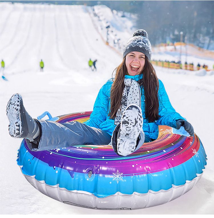 Eco-frindly PVC Round Thicknd War-rsistant Explosion-proof With Handl Sld Saf Anti-rollovr Inflatabl Ski_voghion.com