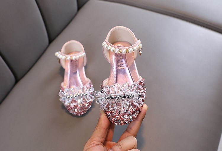 Baby Mädchen Mädchen Mädchen Prinzessin Diamant Einzelschuh Schuhe Tanzshow Schuhe Sandalen_voghion.com