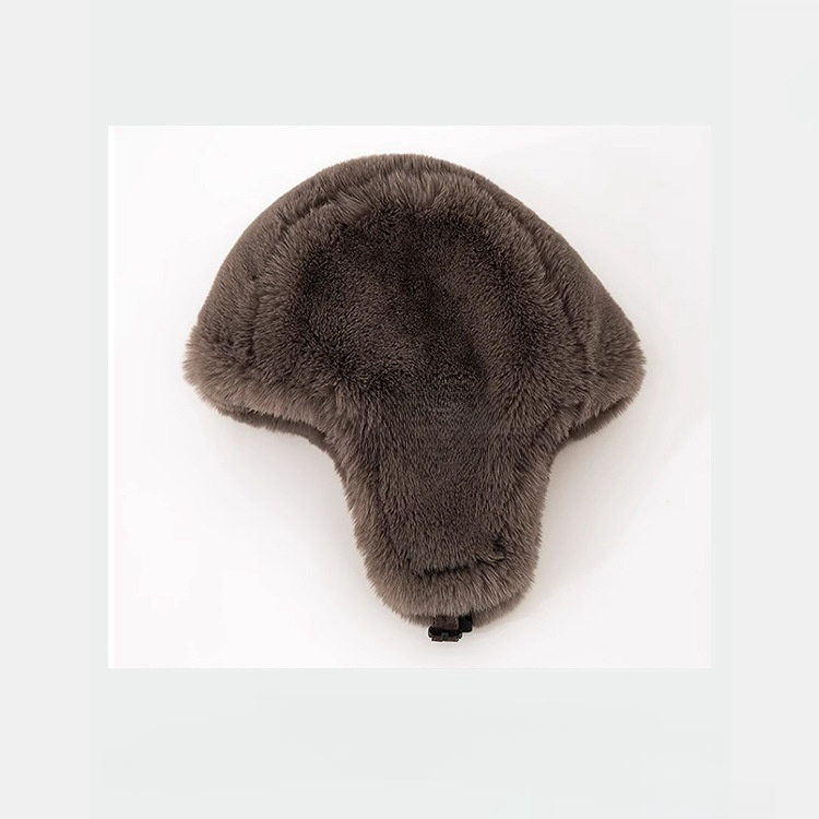 Dizainerio vyriška Maillard lauko motociklo kepurė Lei Feng Vyriška vintažinė žieminė sustorėjusi PU kailio ausų apsauga lauko slidinėjimo kepurė_voghion.com