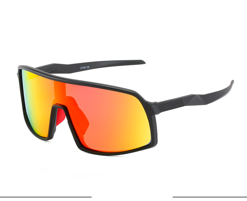 Occhiali da equitazione con montatura grande e cangiante trasparente, occhiali da sole polarizzati alla moda, occhiali da sole antivento per lo sport all'aria aperta, ciclismo notturno_voghion.com