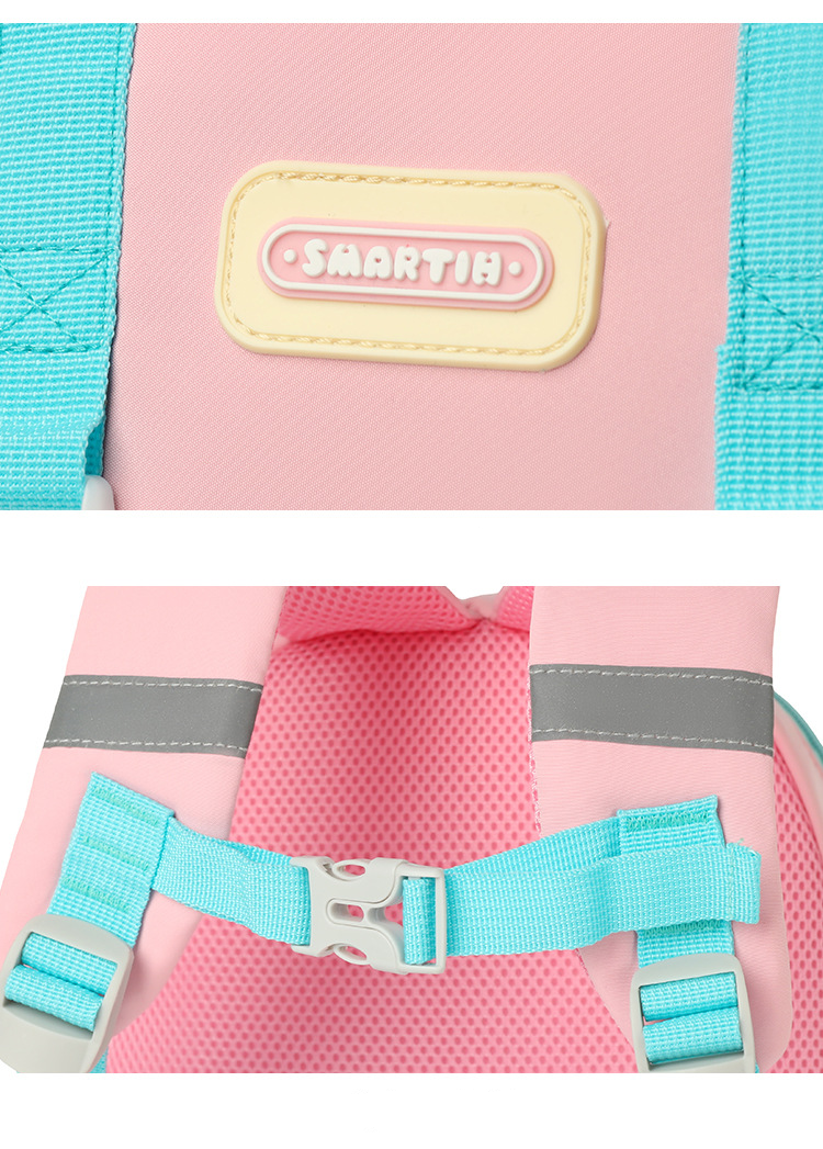 Bolsas para crianças e bebês, fivela dupla, nova mochila escolar para jardim de infância, desenho animado, mochila esportiva ao ar livre, pequena, fresca, mochila de proteção para a coluna vertebral infantil_voghion.com