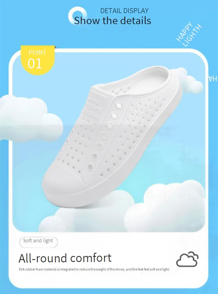 Sandalias transpirables unisex estilo Crocs: calzado acuático con amortiguación suave y suela antideslizante para playa y exteriores en verano._voghion.com