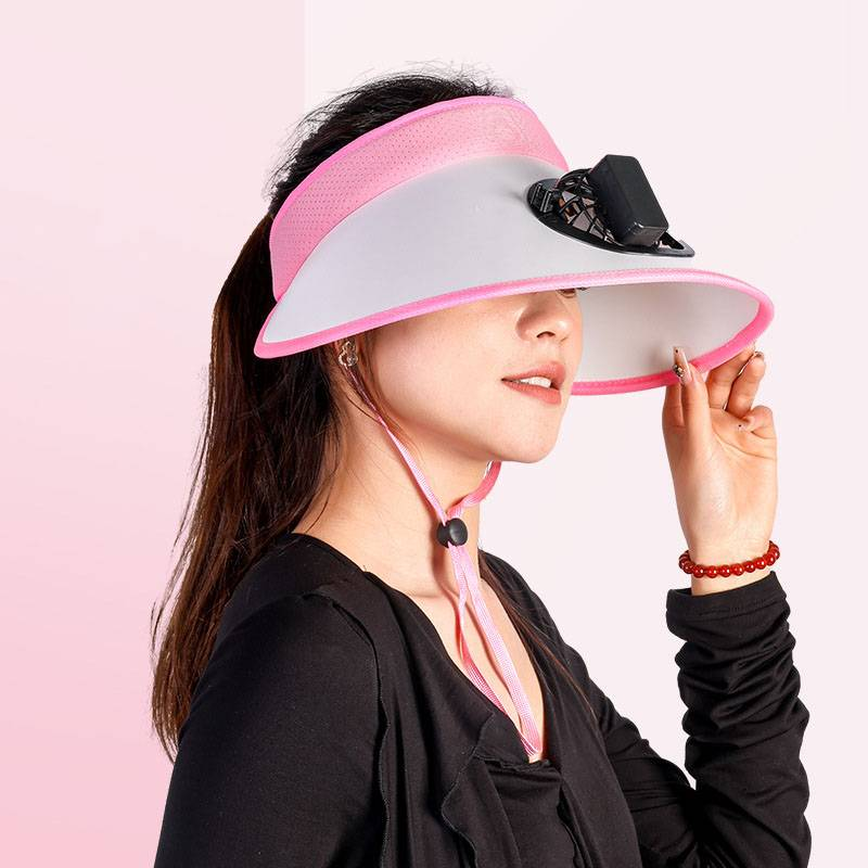 Cappello solare con ventola di raffreddamento – Cappello con protezione UV ricaricabile per uomo e donna, per viaggi all'aperto, escursionismo e protezione per il viso_voghion.com