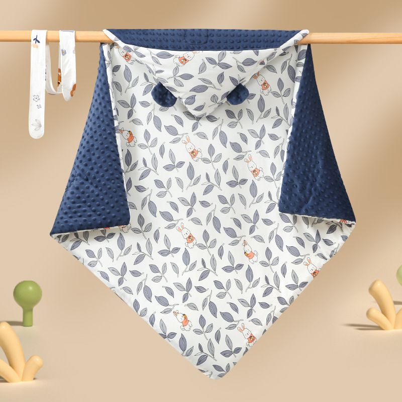 Copertina per neonati in puro cotone, stile autunnale e invernale, fasciatoio per sala parto, copertina avvolgente in velluto di fagioli_voghion.com