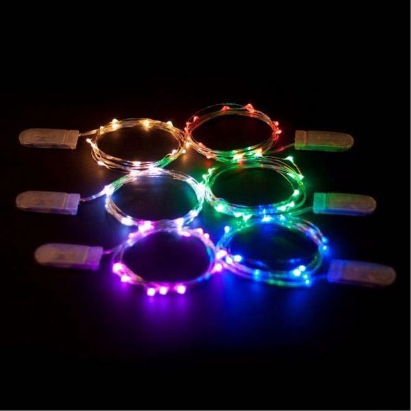 Luces decorativas de alambre de cobre MIDBABA - Funcionan a pilas, 8 colores para pasteles, flores, cajas de regalo y manualidades._voghion.com