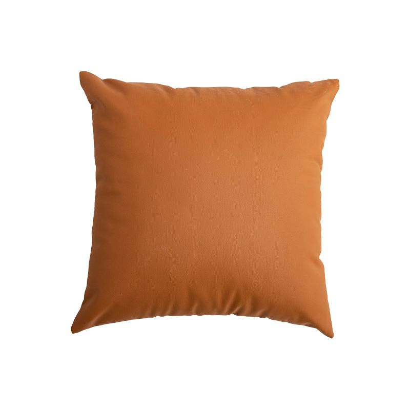 Fodera per cuscino in similpelle di lusso - Cuscino per divano moderno con trama a litchi, 45x45 cm, elegante decorazione per la camera da letto_voghion.com