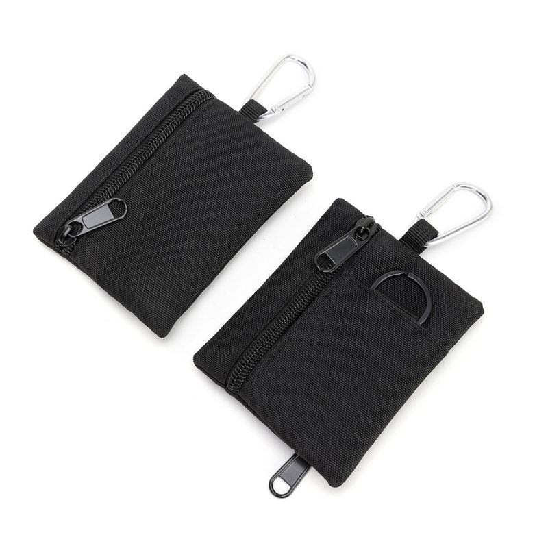Portafoglio minimalista per campeggio, tattico, escursionismo, pesca, monete, porta carte con cerniera, portachiavi, auricolari_voghion.com