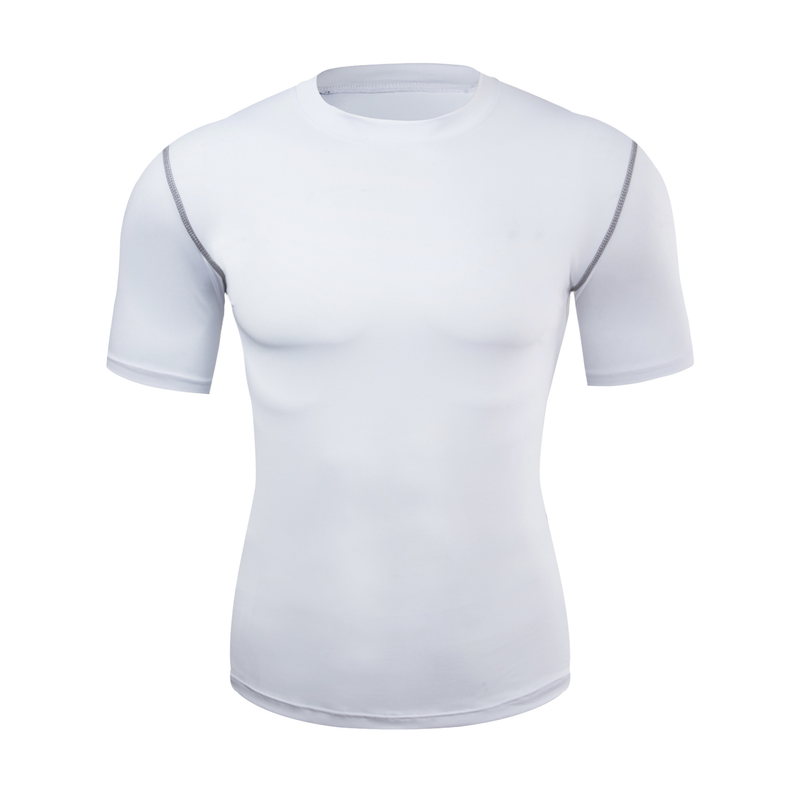 Herenkleding Sneldrogend sport-T-shirt met korte mouwen Hardloopbasis Gymtrainingskleding_voghion.com