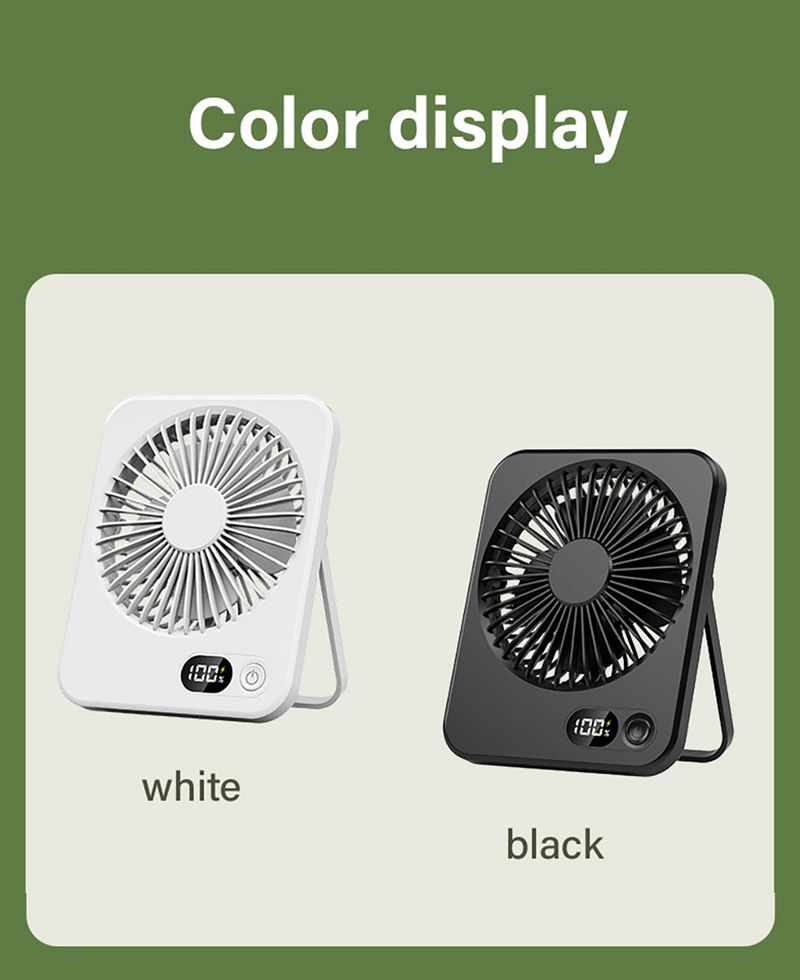 Portable Desktop Mini Foldable USB Rechargeable Wireless Electric Small Silent Personal Table Fan For Camping Office_voghion.com