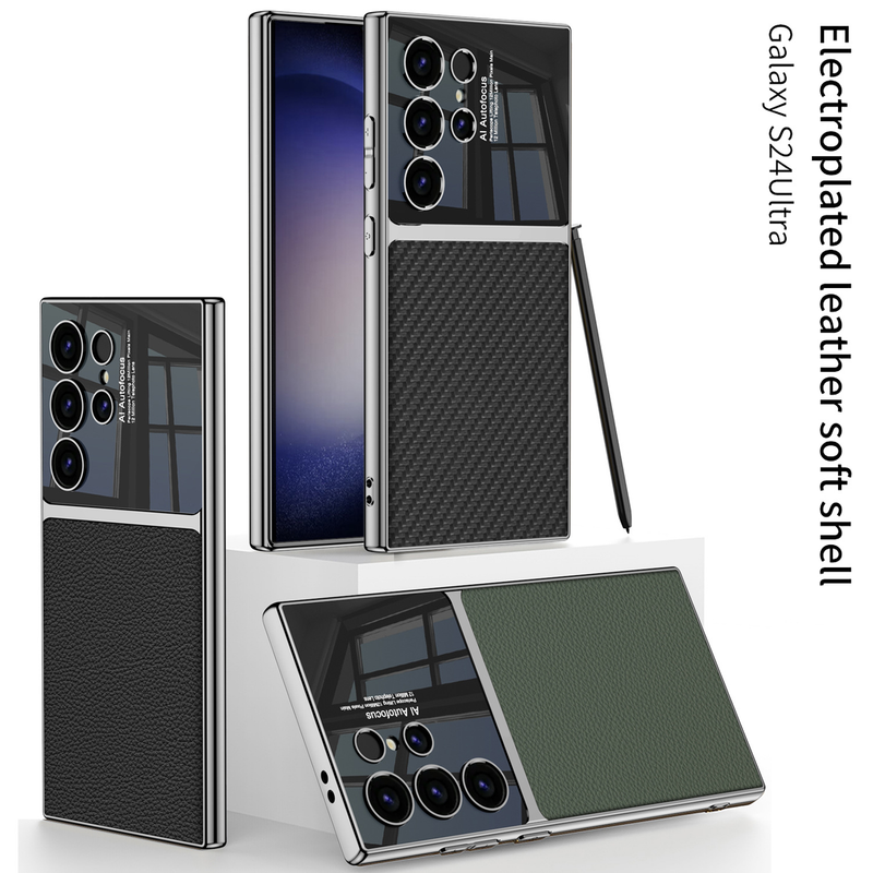 Suitable For Samsung S24plus Electroplated Phone Case, Fashionable And Trendy Brand S24Ultra Protective Case_voghion.com