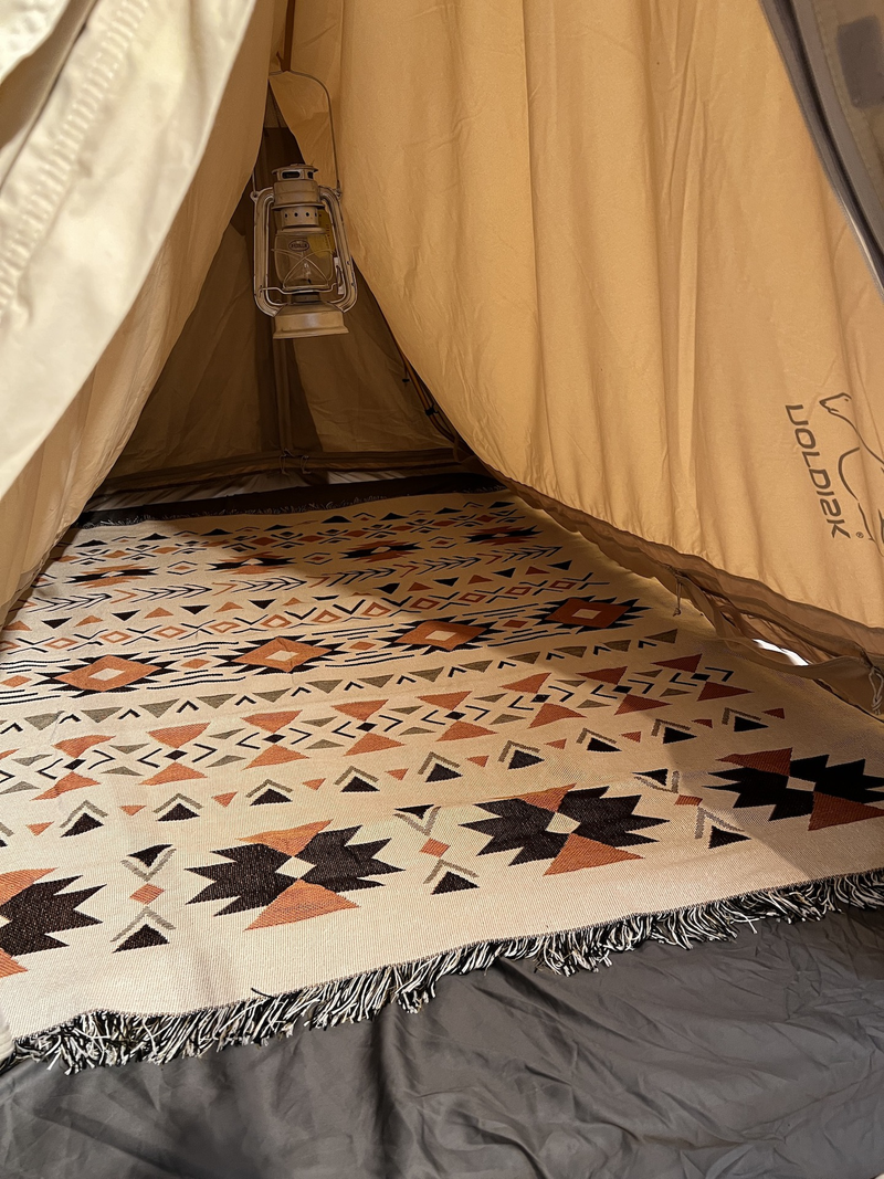 Vanlife Ethno-Stil Zelt-Innenkissen, aufblasbares Bett, Sofa, Decke, Strand, Picknick-Teppich_voghion.com