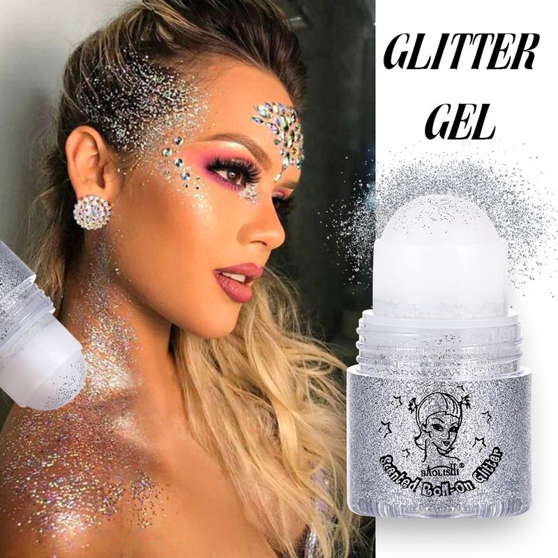 Gel Mermaid Face Body Cream Stage Makeup Sequins Eye Shadow_voghion.com