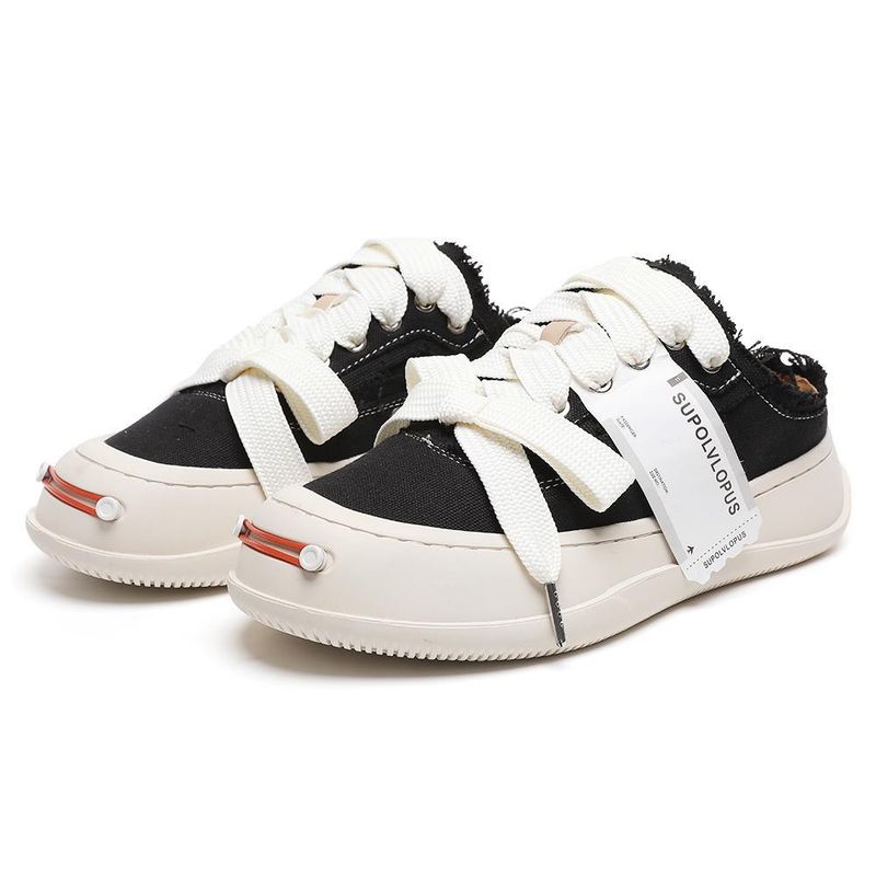 Supolopus Fashion Color-Block Pom-Pom Sneakers voor dames Unieke patchwork Trendy must-have voor streetstyle_voghion.com