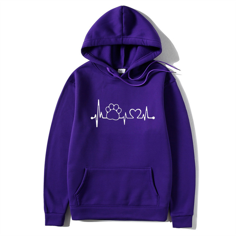 Women's long sleeved sweater women's hooded cashmere thin top autumn and winter printed coat women_voghion.com