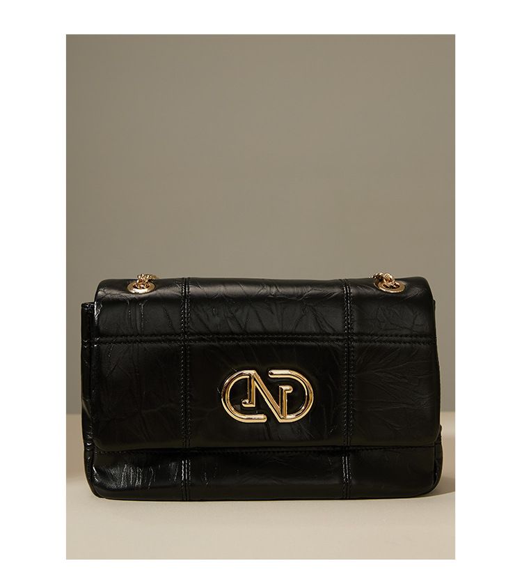 2024 Nuova borsa da donna NOVAGLAM con cuciture, piccola borsa quadrata, tracolla diagonale, borsa a catena, borsa da pendolare con senso avanzato_voghion.com