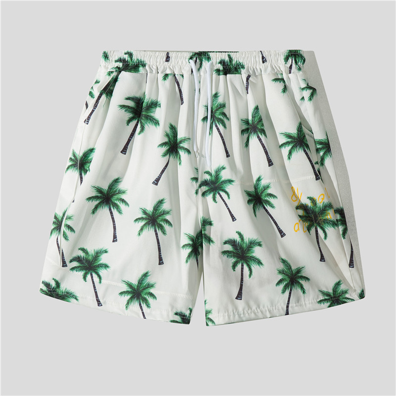 Herre Hawaii seaside strand feriedress herre løs pluss størrelse par trendy kortermet blomsterskjorte tilfeldig todelt sett_voghion.com